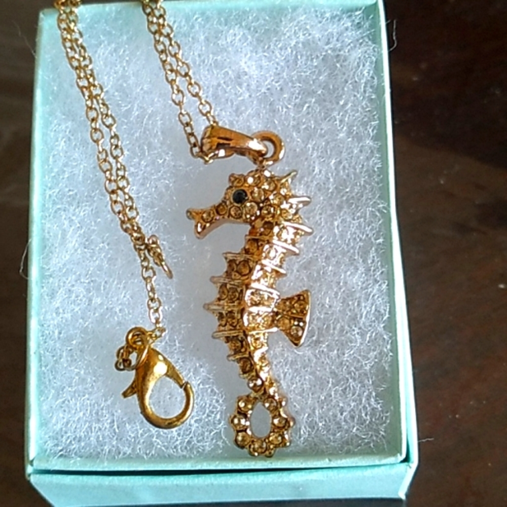 Rose gold Seahorse Necklace